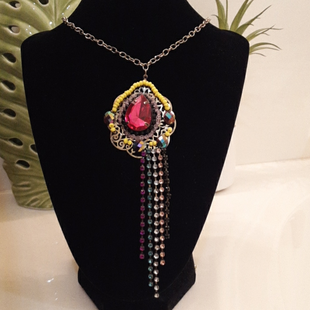 Boho Chic Statement Necklace - image 1